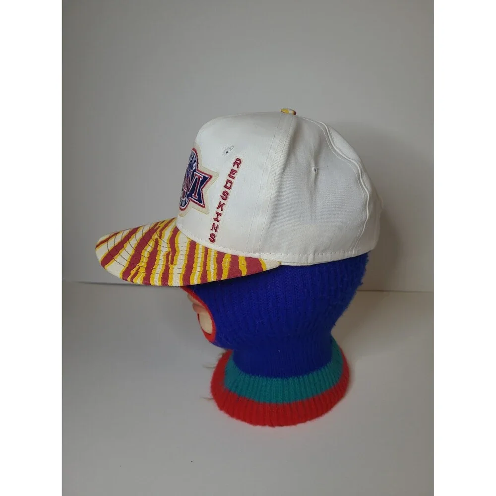 Vtg Zubaz Superbowl Washington Redskins Football Snapback Hat